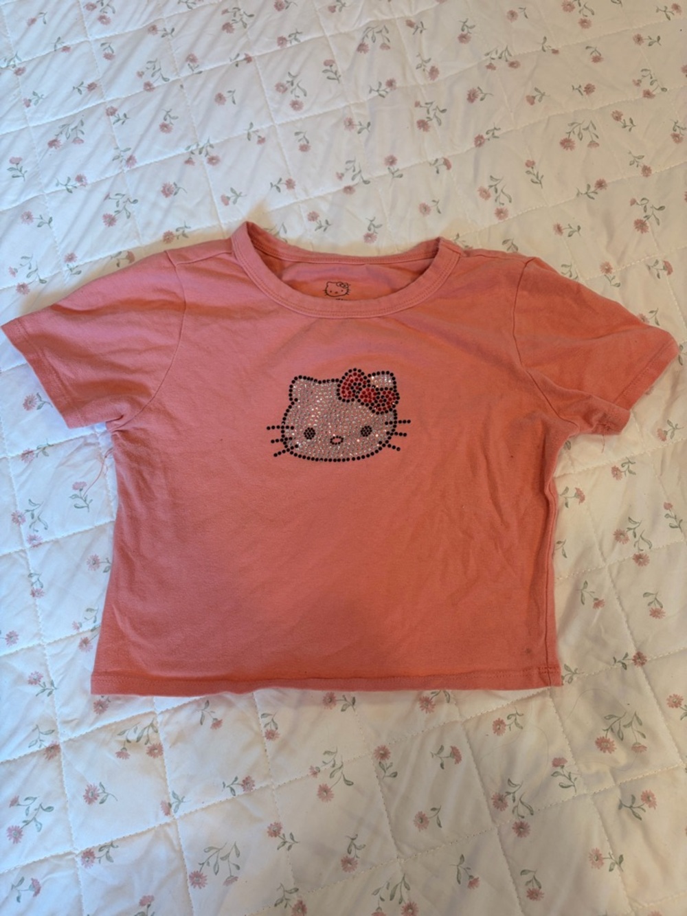 Hello Kitty Baby Tee - Rhinestone Logo